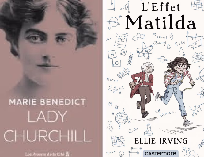 Book covers about women scientists